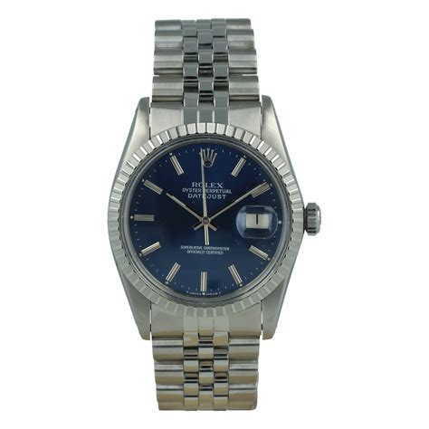 rolex datejust 16030 blue dial|Rolex 16030 oyster perpetual Datejust.